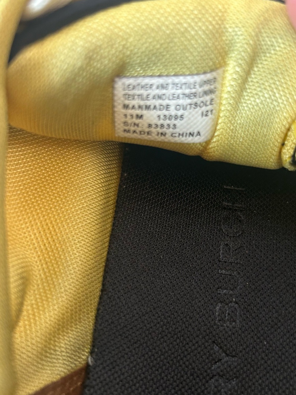 Tory Burch 11 Good Luck Sneaker Black Yellow 13095 - Picture 6 of 6